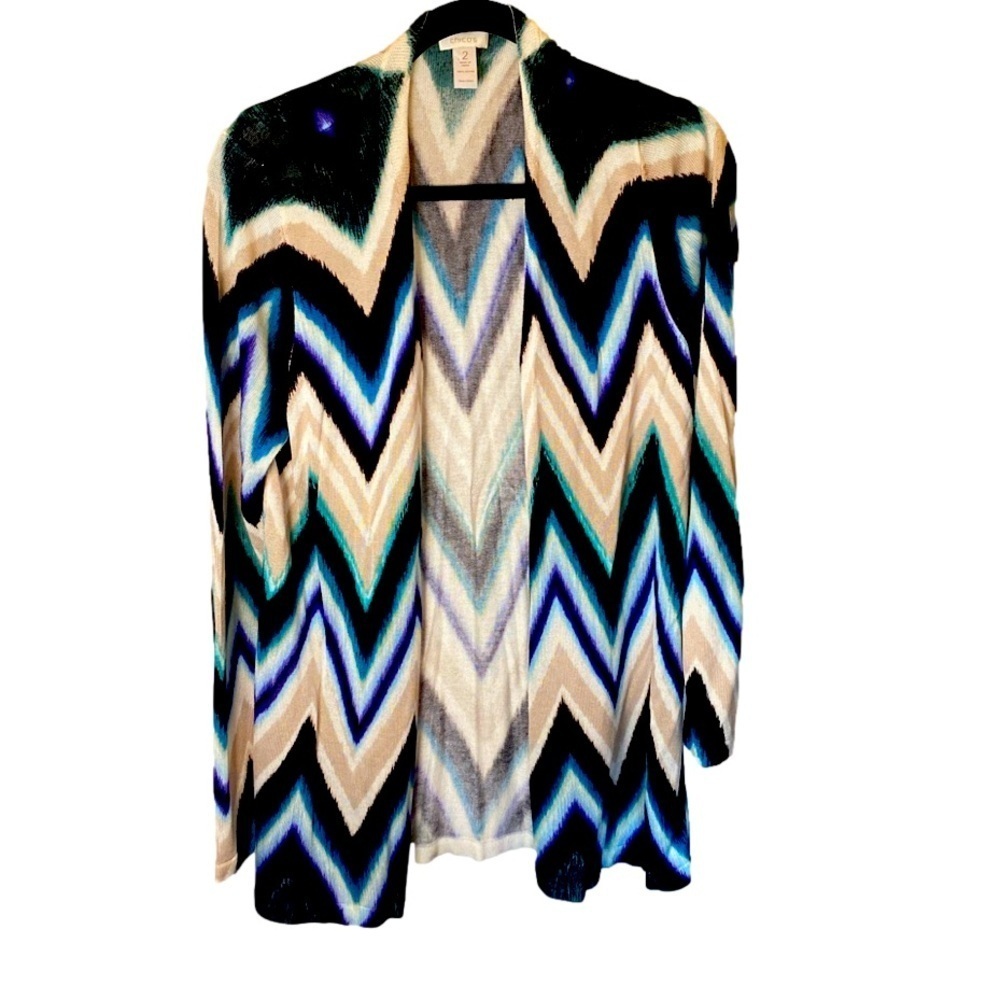 Chicos studio top sweater size 2 Chicos (L) 12. Zig zag out of stock item.